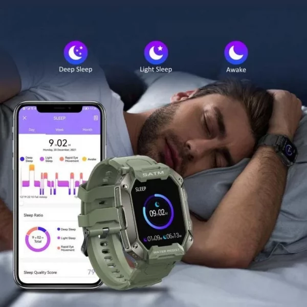 Šikovné vojenské smart hodinky – MILITARY WATCH slider