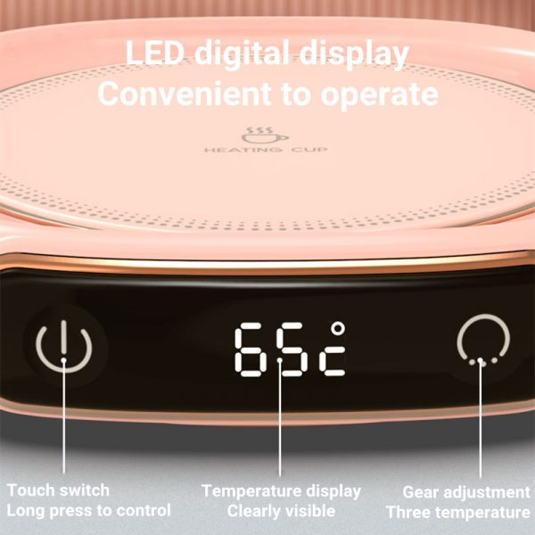 Mini ohrievač na kávu alebo čaj – HEATING COASTER slider