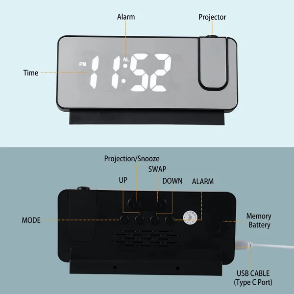 Projekčný inteligentný budík – CLOCK slider