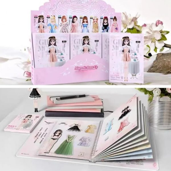 Doll Book – Magnetická kniha na prezliekanie bábik slider