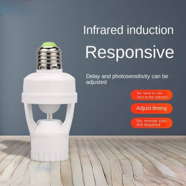 Držiak na žiarovku so snímačom pohybu slider