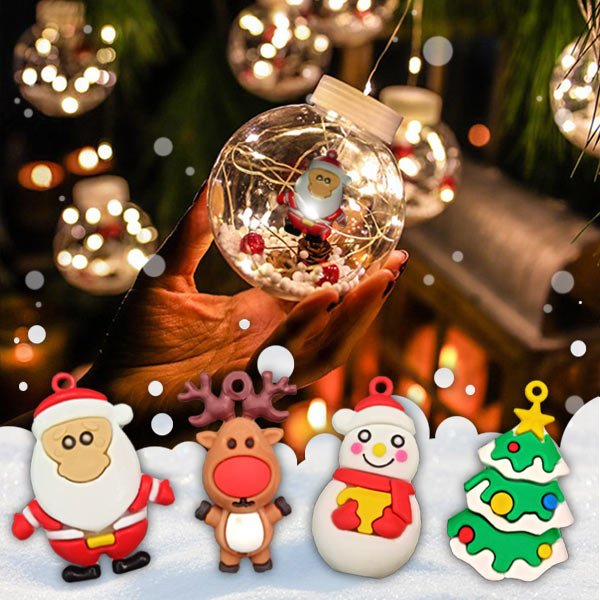 SANTA BALL – Lesklé vianočné gule (3 m)