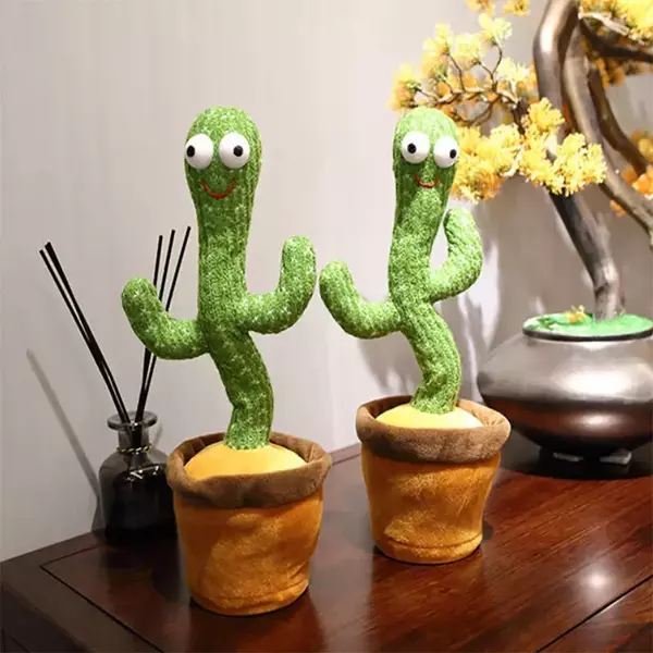 DANCING CACTUS – magický spievajúci a tancujúci kaktus s osvetlením LED-light™ slider