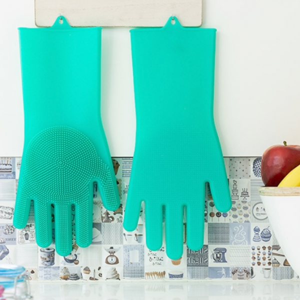 Viacúčelové silikónové rukavice na drhnutie – MULTIPURPOSE GLOVES 02