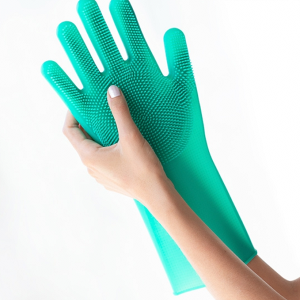 Viacúčelové silikónové rukavice na drhnutie – MULTIPURPOSE GLOVES slider